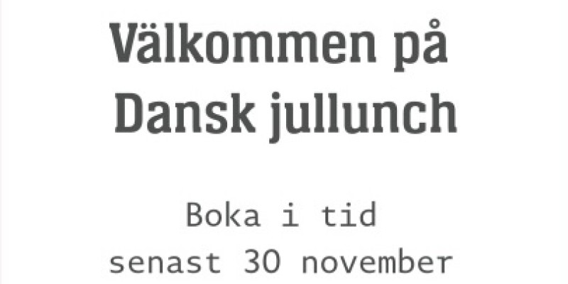 Dansk jullunch